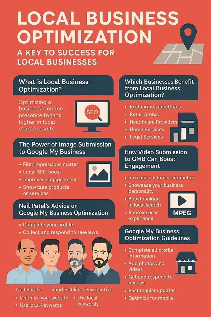 Profil Google My Business optimisé pour améliorer la visibilité en ligne d'une entreprise locale
