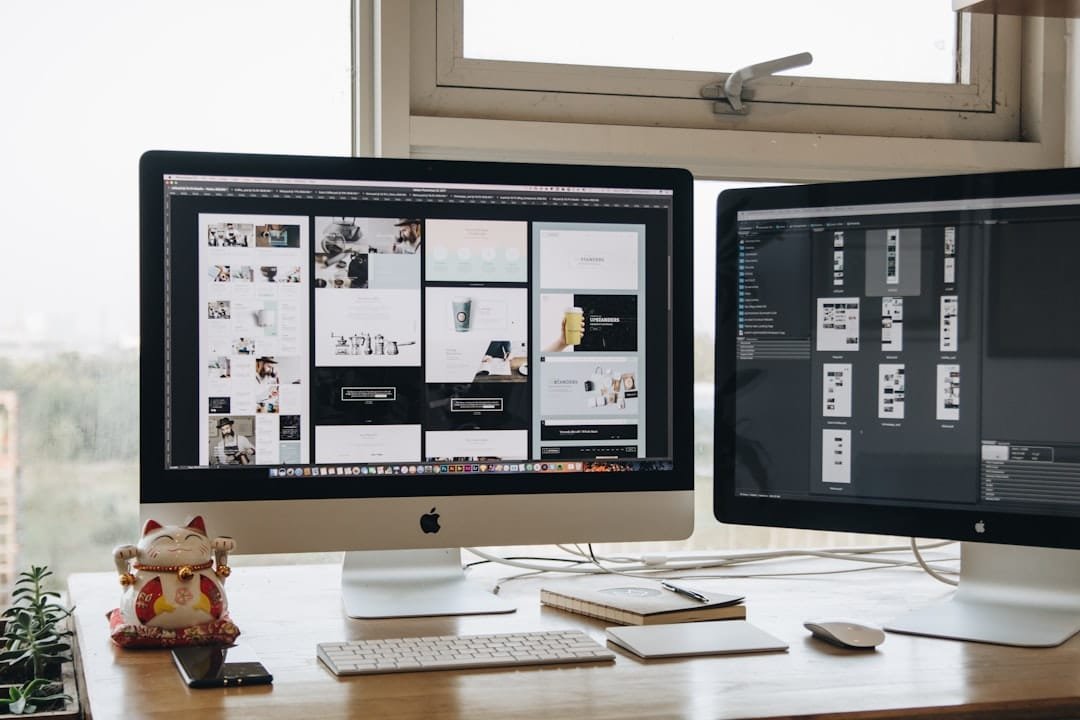 Espace de travail pour la création de site internet à Ixelles